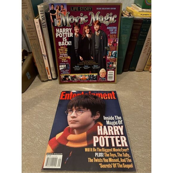 Harry Potter Entertainment Weekly/Movie Magic Magazine Lot-Good Condition - Picture 1 of 7